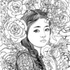 WOMEN - A Beautiful Work Of Art Coloring Pages. PRINTABLE! Digital Download. - Image 4