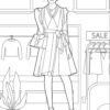 Sansa's Fashion Coloring Pages - PRINTABLE - Image 2