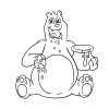 Cute Animals Coloring Pages for TODDLERS! Printables...Digital.. - Image 6