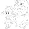 KIDS & Their MONSTER Buddies Coloring Pages! PRINTABLES...Digital.. - Image 7