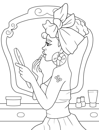"Celebrate the Beauty of African American Women with this Coloring Book!" PRINTABLE - Image 10