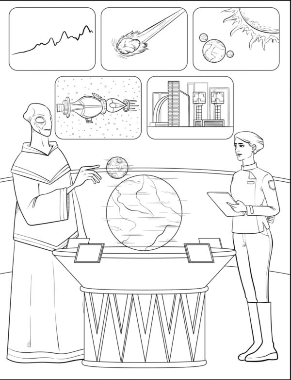 Alien Adventure Coloring Pages-PRINTABLE - Image 10