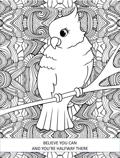 Birds Of A Feather Coloring Pages With QUOTES...Printable - Image 6