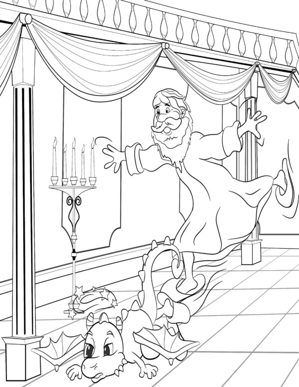 WIZARDS & DRAGONS - 30 Printable Coloring Pages - Image 2
