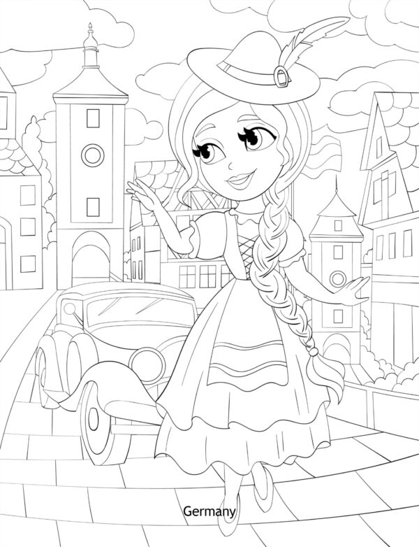 Amazing Women Around The World Coloring Pages For Adults! - Image 4