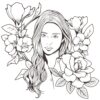 WOMEN - A Beautiful Work Of Art Coloring Pages. PRINTABLE! Digital Download. - Image 6