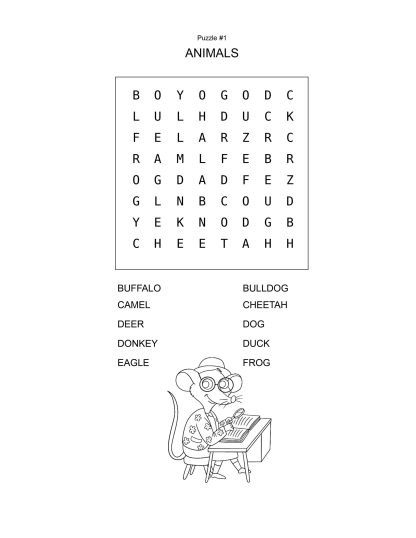 Word Search and Scramble Puzzles for KIDS! PRINTABLE! - Image 5