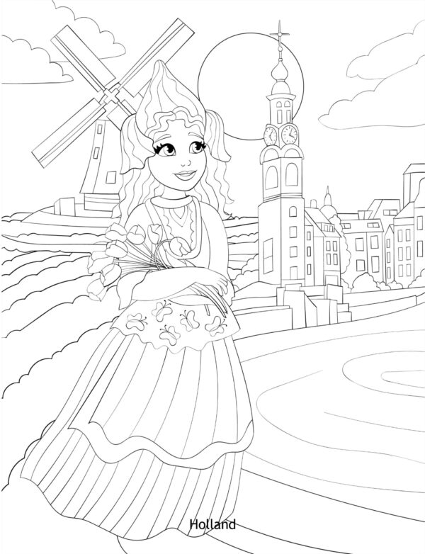 Amazing Women Around The World Coloring Pages For Adults! - Image 5