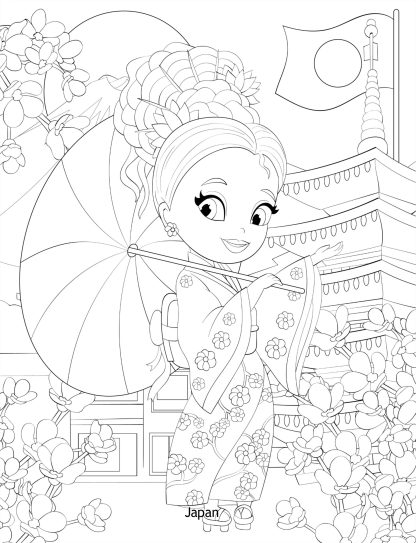 Amazing Women Around The World Coloring Pages For Adults! - Image 6