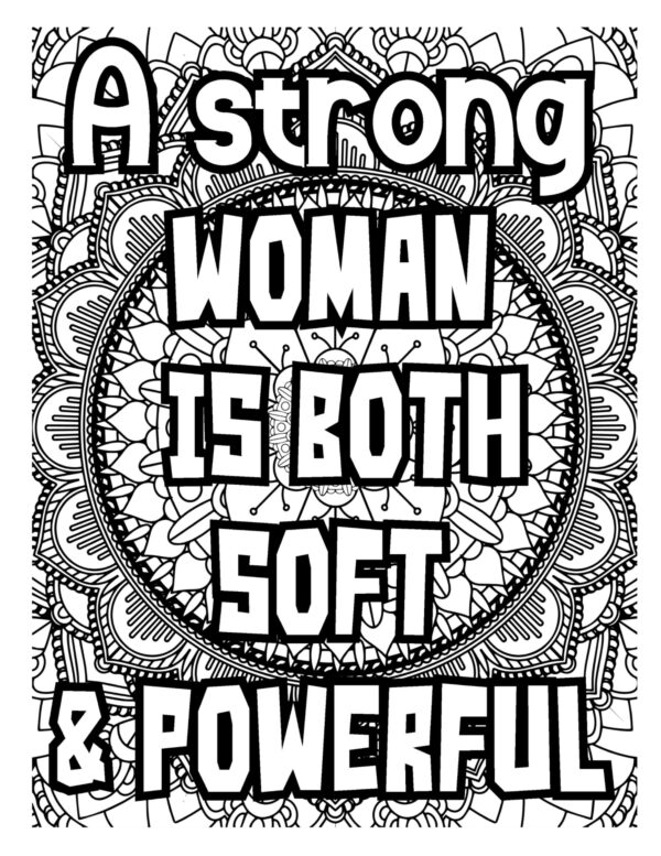 WOMEN - A Beautiful Work Of Art Coloring Pages. PRINTABLE! Digital Download. - Image 13