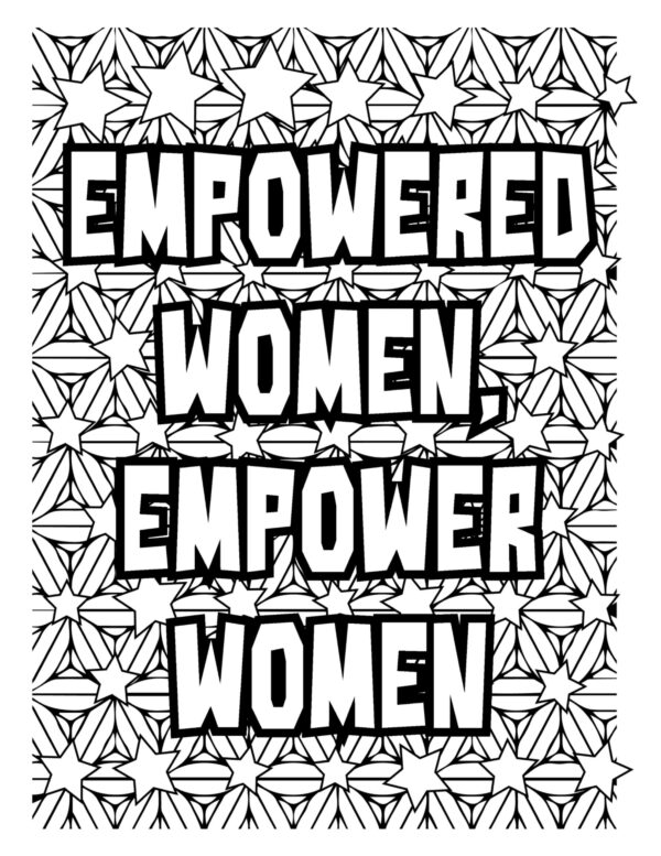 WOMEN - A Beautiful Work Of Art Coloring Pages. PRINTABLE! Digital Download. - Image 2