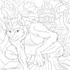 HOWLING AT THE MOON COLORING PAGES! Printables! Color Your Way Through the Full Moon: A Werewolf Coloring Experience - Image 3