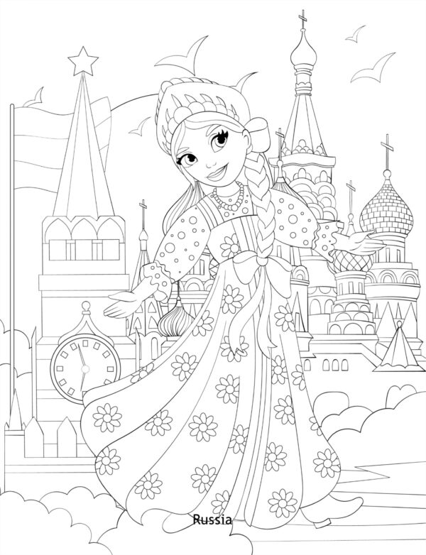 Amazing Women Around The World Coloring Pages For Adults! - Image 8