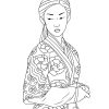 JAPANESE KIMONO WOMEN Coloring Pages...PRINTABLES! Digital Download. - Image 9