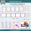 Digital WALL ART - Be Better - Rainbow Hair - Beautiful Black Woman - pdf, jpg - 5 Aspect Ratios / Sizes - Portrait Landscape - Image 2