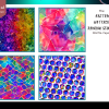 DIGITAL PAPER Bundle - Set 001 - Abstract Watercolor Rainbow Geometric - Papers Pack 12 - 12x12 - jpg png - Abstract - Image 5