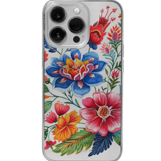 iPhone Case - Bold Floral Folkart (X8JM8)