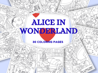 Alice In Wonderland Coloring Pages