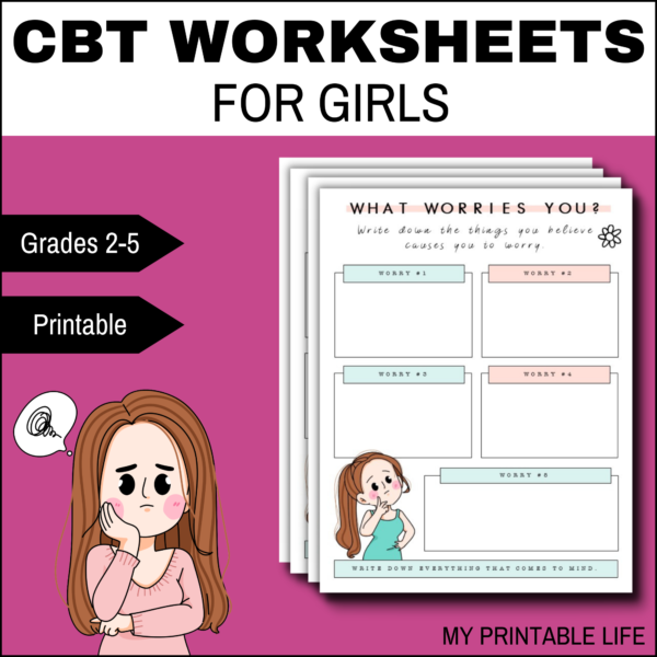 CBT Worksheets for girls to complete