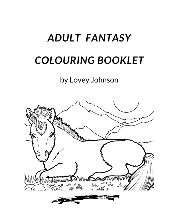 Adult fantasy coloring