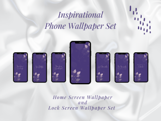 Purple Inspirational Smartphone Wallpaper Download Pack | Purple Phone Wallpaper | Aesthetic Phone Background | iPhone Background