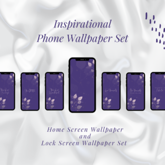Purple Inspirational Smartphone Wallpaper Download Pack | Purple Phone Wallpaper | Aesthetic Phone Background | iPhone Background