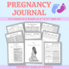 Black and White Pregnancy Journal