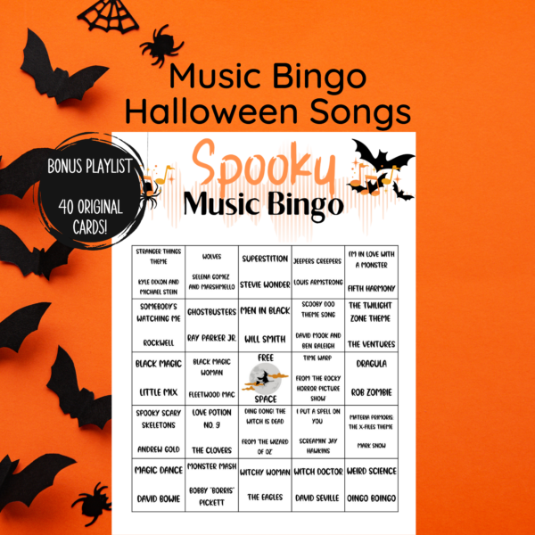 Spooky Music Bingo Game