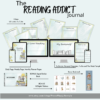 Reading Addict JOURNAL BUNDLE, Journal, Notes, Challenge, Self-Help, Printable Template, A4, US Letter, 5x7, Owl, Digital Stickers, Bookmark - Image 5