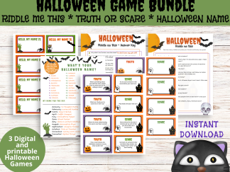 Halloween Game Bundle Printable