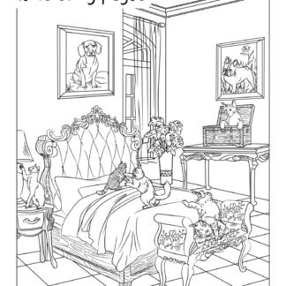Cover of "Cats rule this place: 10 Coloring Pages."