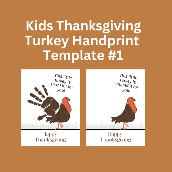 Sample Template of Turkey Handprint
