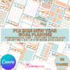PLR 2023 New Year Goal Planner- 53 pages of canva templates, commercial use, sizes us letter, A4, 8x10