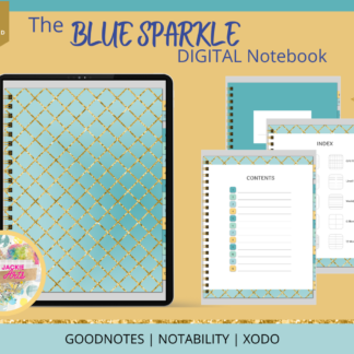 Blue Sparkle Grid View