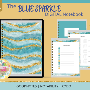 Blue Sparkle Digital Notebook