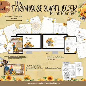 Farmhouse Sunflower Planner 2023