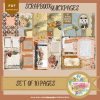 DIGITAL SCRAPBOOK Page - Winter Digital Scrapbook Layout - Pre-Made Shabby Vintage Quick Page Layouts, Pack 5 - 10 Styles - jpg png 12 x 12