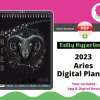 Aries 2023 Digital Planner - Dated & Hyperlinked