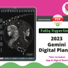 Gemini 2023 Digital Planner - Dated & Hyperlinked