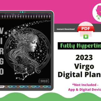Virgo 2023 Digital Planner - Dated & Hyperlinked