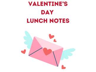 24 Valentine's Day Lunch Box Notes for Kids - Plus Bonus
