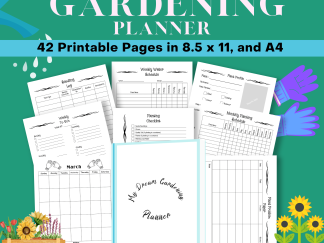 B&W Dream Gardening Planner