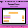 Home Budget Planner Spreadsheet for Google Sheets