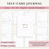 Self-Care Journal | Printable Self-Care Journal | Daily Journal | Gratitude Journal | Reflection Journal | Letter | A4 | A5 | PDF | Printable Journal | Digital Journal