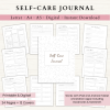 Self-Care Journal | Printable Self-Care Journal | Daily Journal | Gratitude Journal | Reflection Journal | Letter | A4 | A5 | PDF | Printable Journal | Digital Journal
