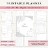 Printable Planner | Daily Planner | Weekly Planner | Habit Tracker | Monthly Planner | Letter | A4 | A5 | PDF | Printable Planner | Digital Planner