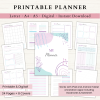 Printable Planner | Daily Planner | Weekly Planner | Habit Tracker | Monthly Planner | Letter | A4 | A5 | PDF | Printable Planner | Digital Planner