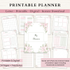 Printable Planner | Daily Planner | Weekly Planner | Habit Tracker | Monthly Planner | US Letter | Printable Planner | Digital Planner