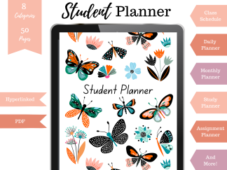 Digital Student Planner For Ipad, Xodo, Goodnotes etc