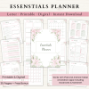 Essentials Planner Bundle | Daily Planner | Weekly Planner | Monthly Planner | Habit Tracker | US Letter | PDF | Printable Planner | Digital Planner